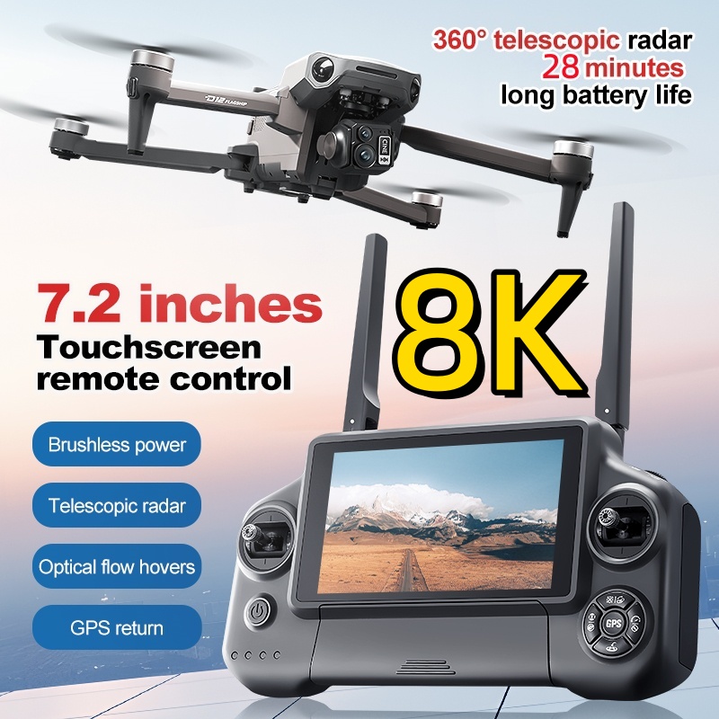 8K 3 Axis Gimbal Brushless 7.2 - Rc Helicopter Electric recension och pris