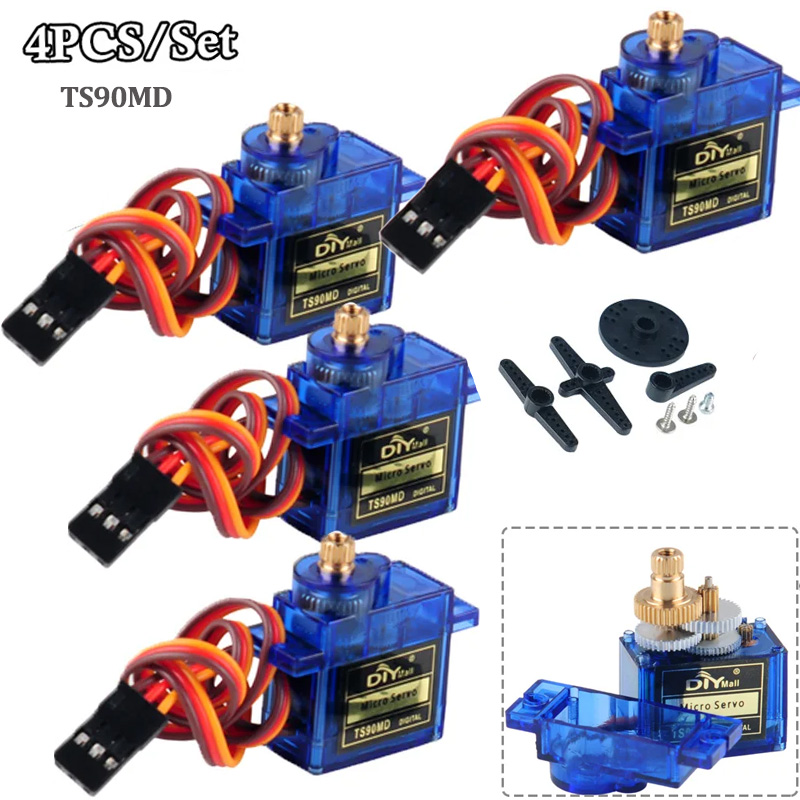 4Pcs TS90MD Micro Digital Serv - Rc Helicopter Motor recension och pris