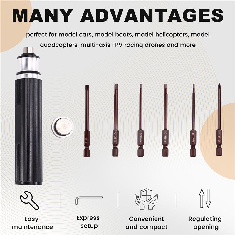 AEE7-6-In-1 Hex Screwdriver 1. - Rc Helicopter Tool Kit recension och pris