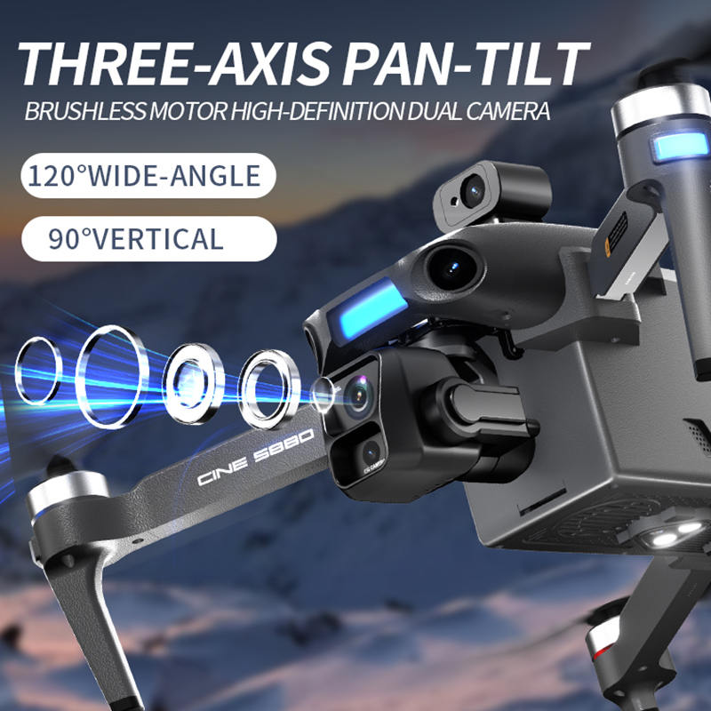 2026 New 8K Dual Camera Drone  - Rc Helicopter Electric recension och pris