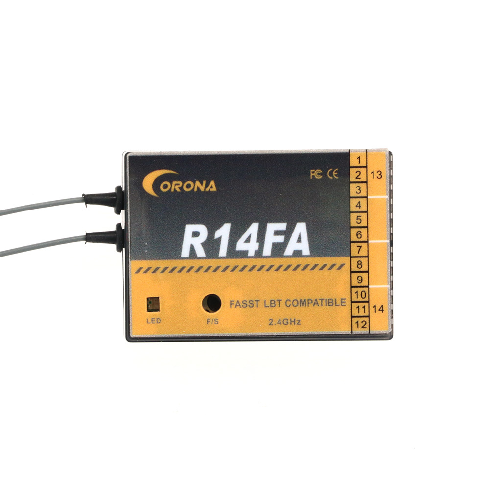 Corona R14FA 14CH RC Model Rec - Rc Helicopter Servo recension och pris